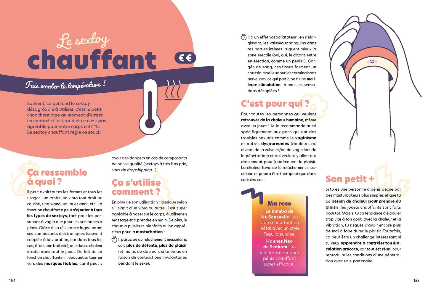 Poster guide utile sur sextoy chauffant pour nouvelles sensations et santé intime