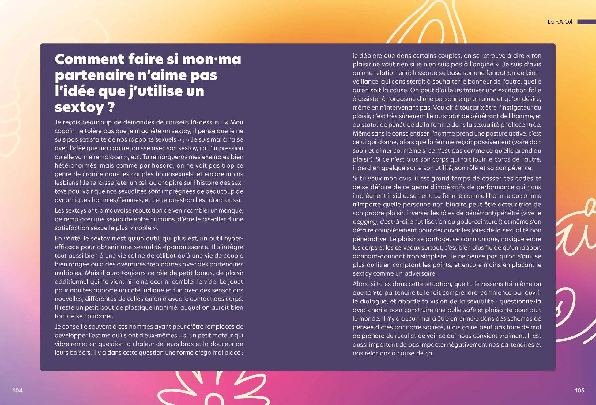Page de Le guide utile des sextoys sur nouvelles sensations et santé intime