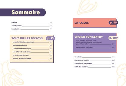 Table des matières du guide utile des sextoys pour nouvelles sensations et santé intime