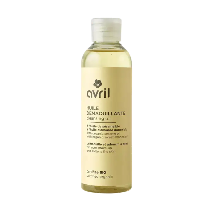 Huile démaquillante bio Avril 100mL pour peau propre