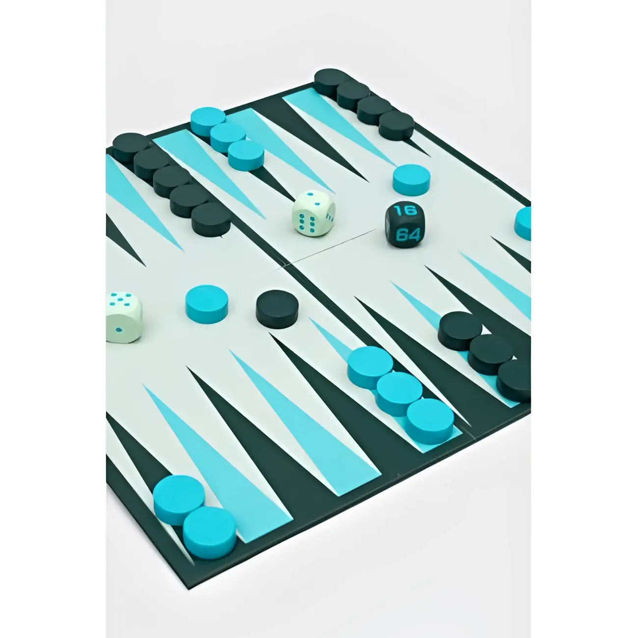 Jeu Backgammon moderne: plus qu’un jeu, valeur l’art en bleu et noir