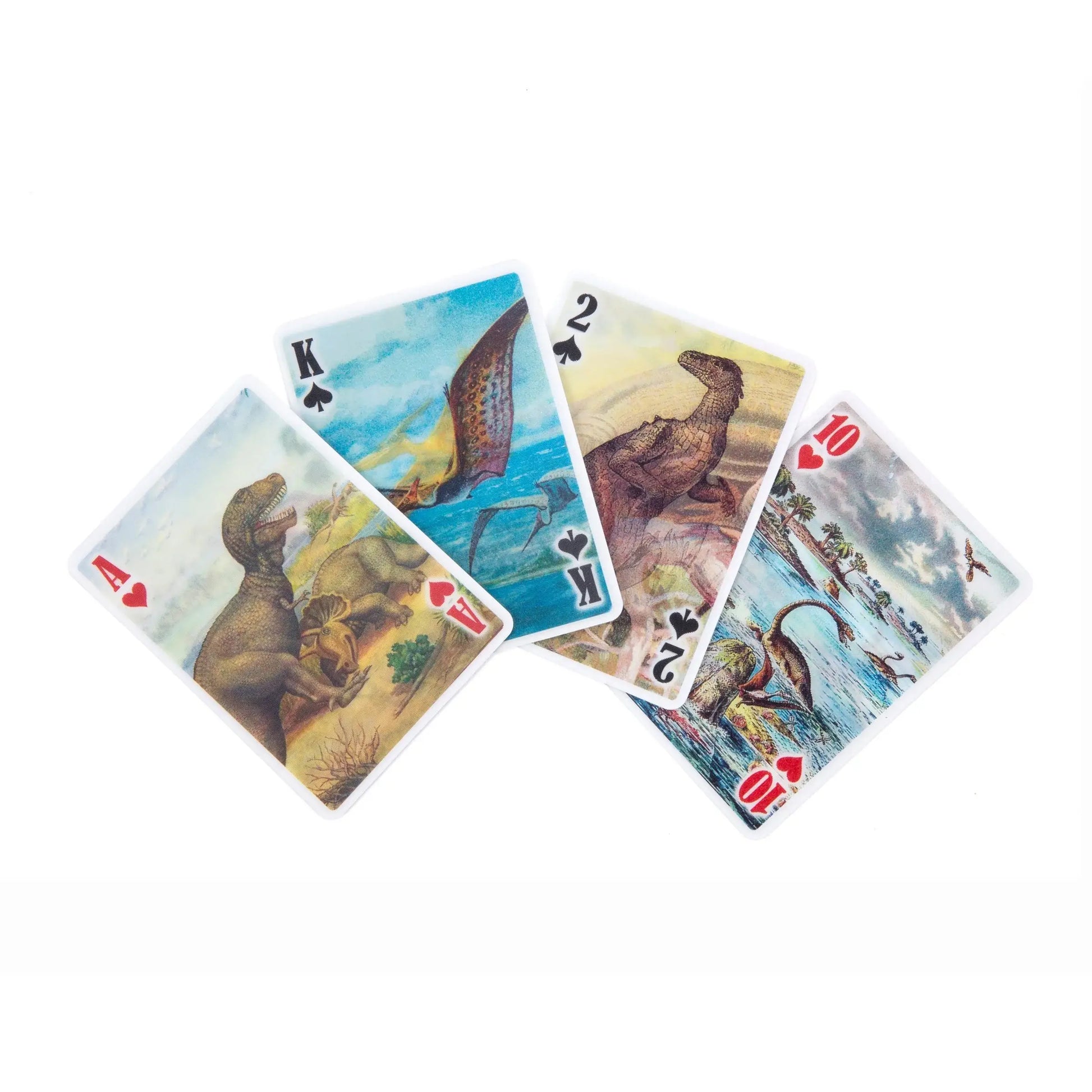 Jeu de carte 3D dinosaures avec effet lenticulaire vibrant