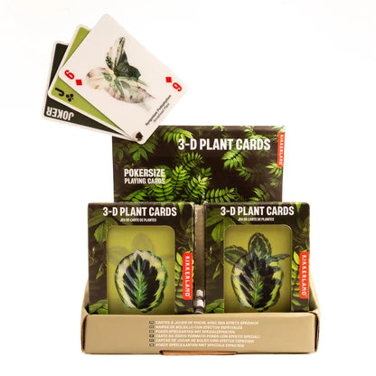Jeu de cartes 3D plantes avec effet visuel saisissant en boîte verte