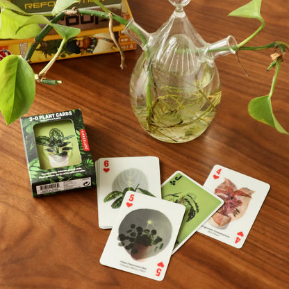 Jeu De Cartes 3d Plantes : cartes vertes 3D avec effet visuel saisissant