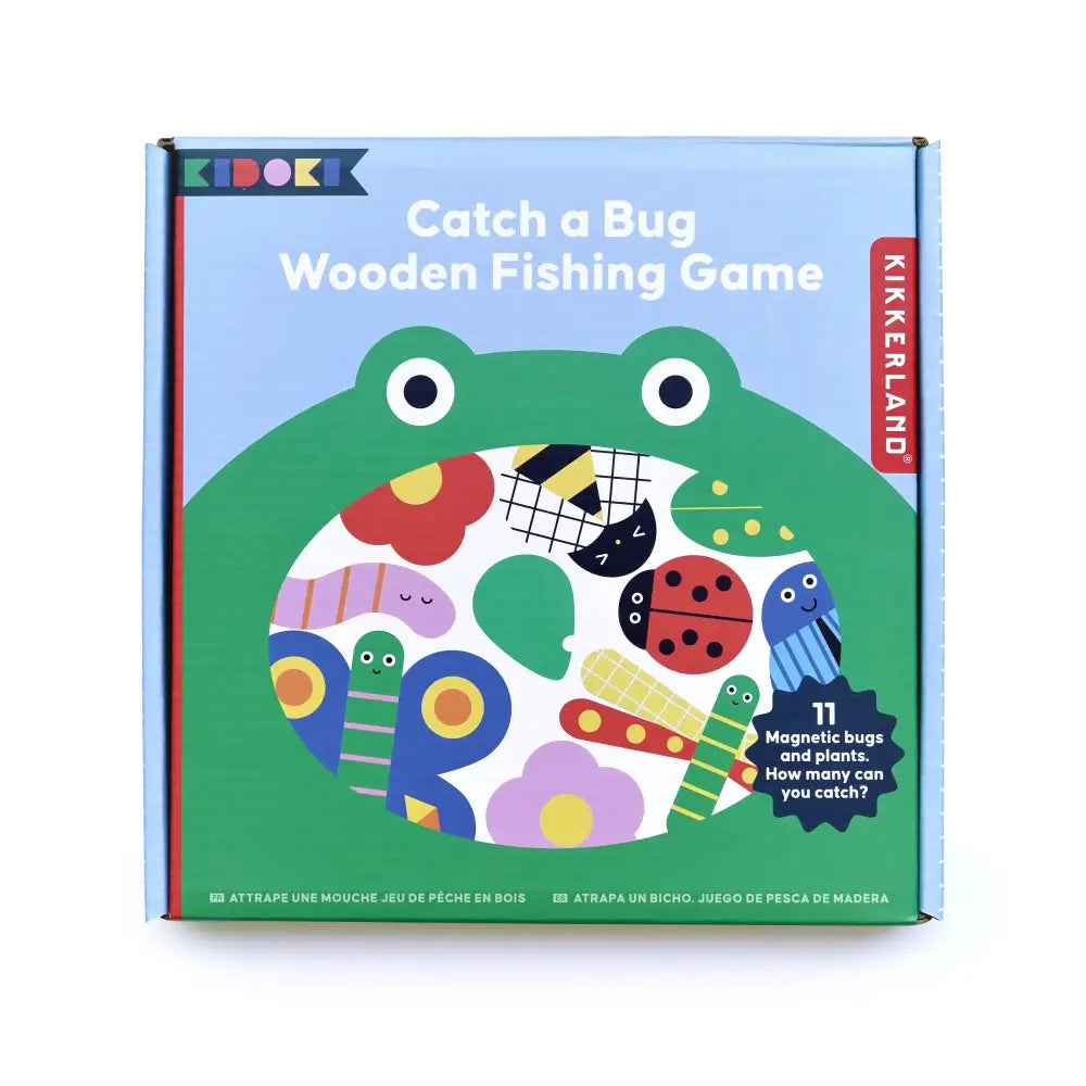 Jeu De Pêche En Bois Grenouille Insectes Kidoki