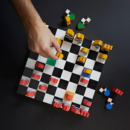Jeu d’échecs Hey Chess Bois au design moderne coloré