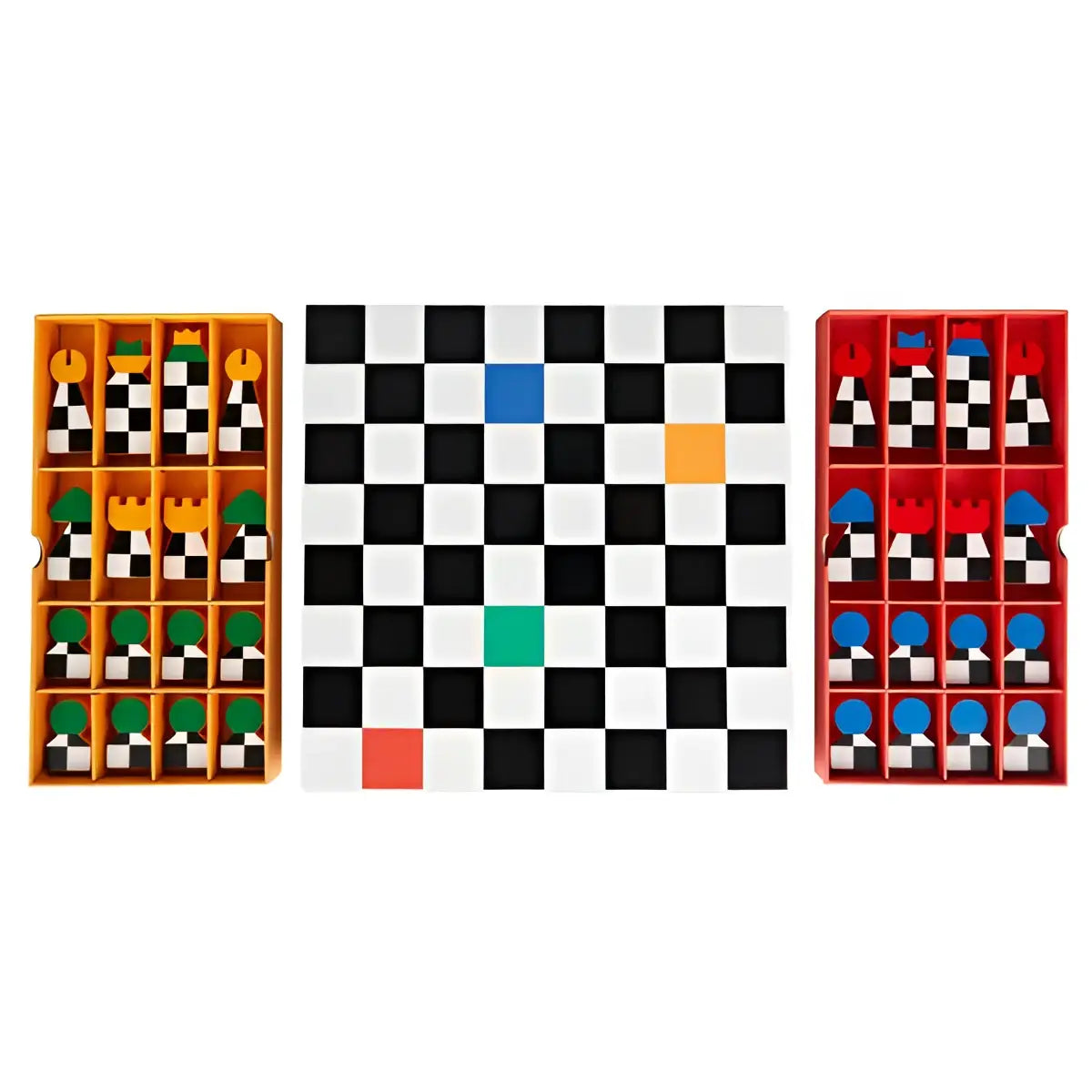 Jeu déchecs Hey Chess Bois au design moderne coloré