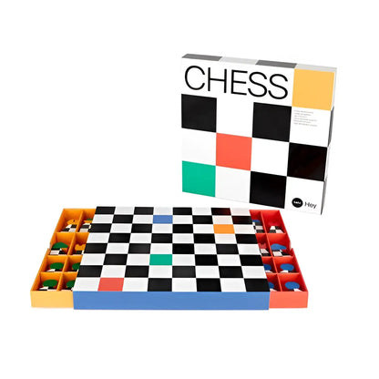 Jeu d’échecs Hey Chess Bois au design moderne coloré