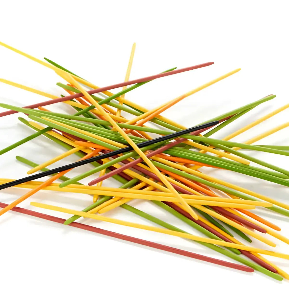 Tas de spaghettis colorés mikadetti bambou pour gastronomie italienne