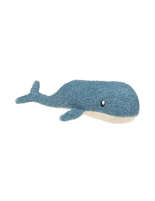 Jouet pour chien baleine bleue en tissu laminé hypoallergénique