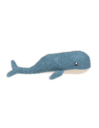 Jouet pour chien baleine bleue en tissu laminé hypoallergénique