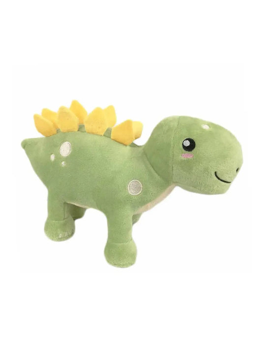 Jouet résistant pour chien dinosaure stégosaure vert doux