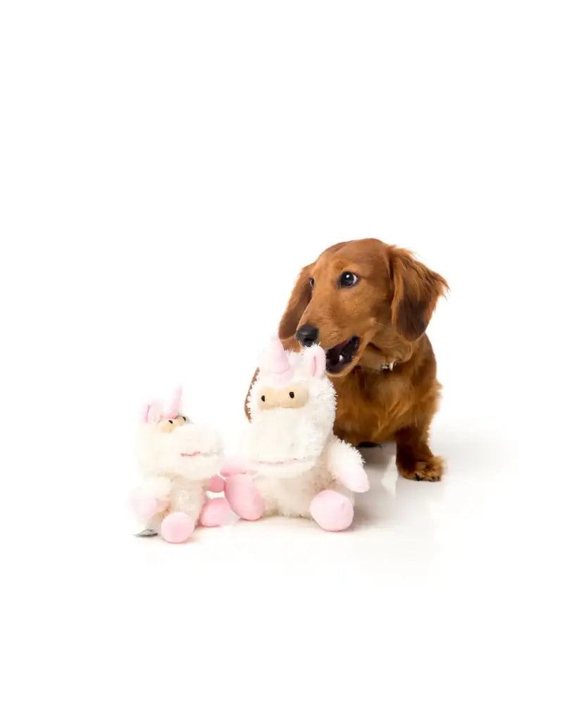 Peluche licorne Electra pour chien, facile à entretenir