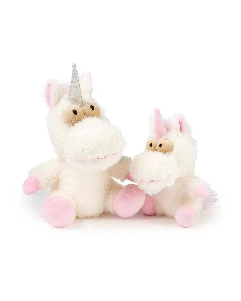 Deux peluches licorne chien Electra, facile à entretenir