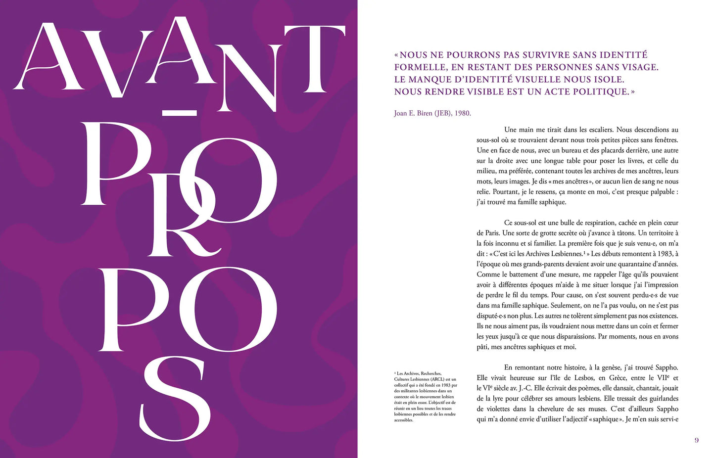 Page de livre Kamasutra queer en français sur exploration intime et sexualité lesbienne