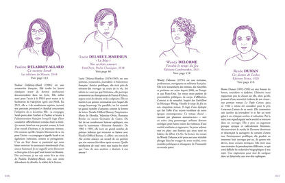 Trois portraits illustrés de femmes avec bios, Kamasutra queer sur sexualité lesbienne