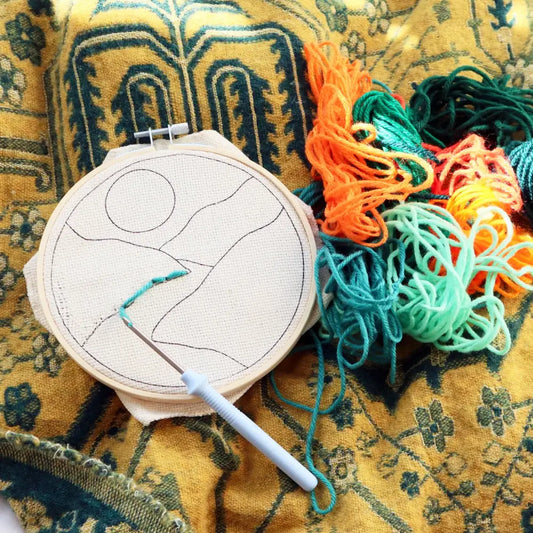 Kit broderie DIY paysage