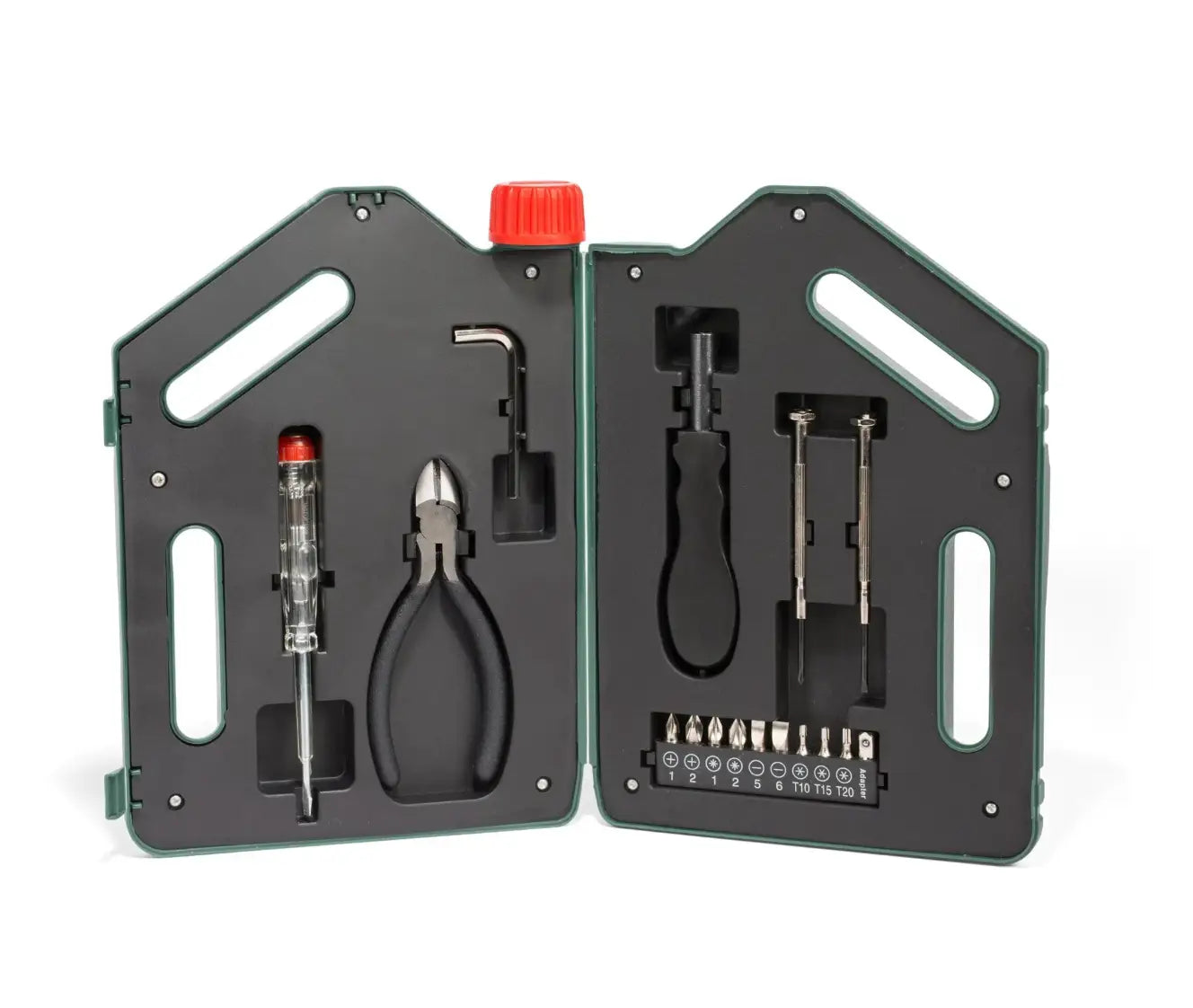 Kit d’outils rétro bidon d’huile design avec tournevis et pince