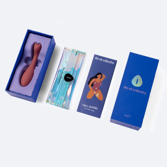 Kit vibromasseur pour expérience sensorielle avec stimulation double du clitoris et G-spot