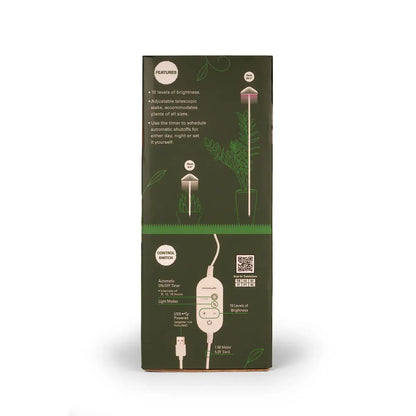 Boîte verte pour Lampe De Culture Champignon avec lumière violette et interrupteur