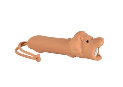 Lampe poche lion rechargeable avec bruit de chien en silicone tan