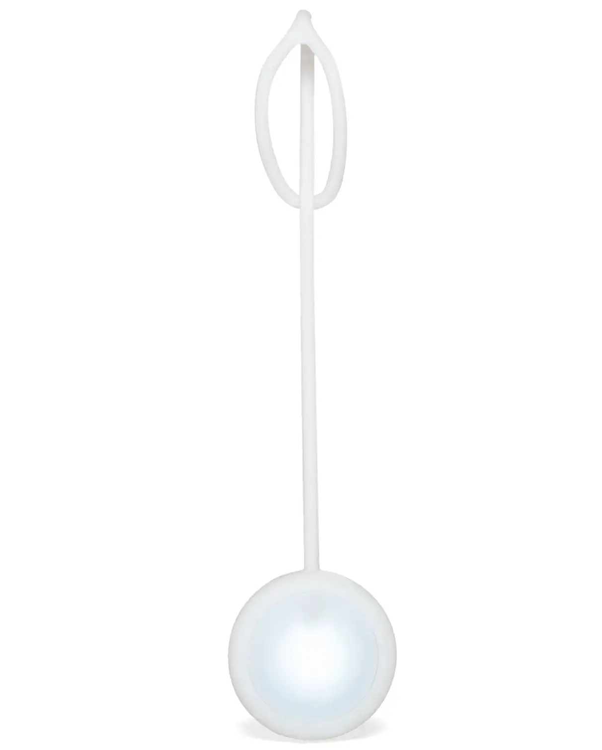 Lampe sac rechargeable: œuf silicone blanc avec anse pour sac à main pratique