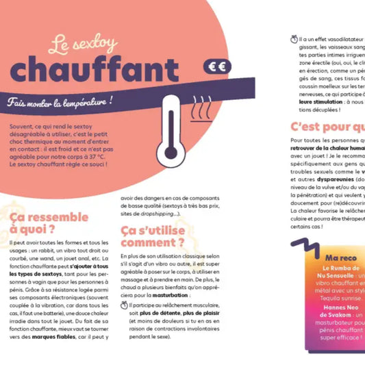 Poster d’infos sur un sextoy chauffant dans le guide utile des sextoys nouvelles sensations