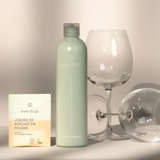 Bouteille everdrop liquide vaisselle menthe et recharge poudre à diluer