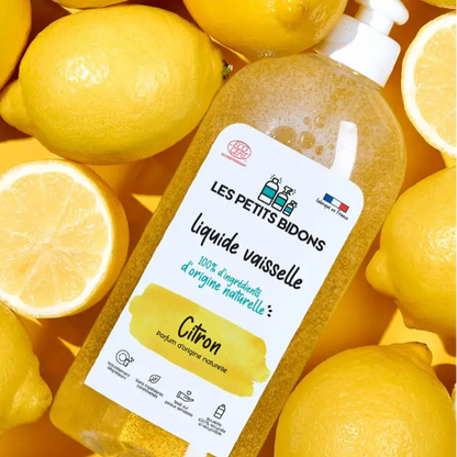 Liquide vaisselle citron frais 500mL, parfum naturel et efficace pour la vaisselle