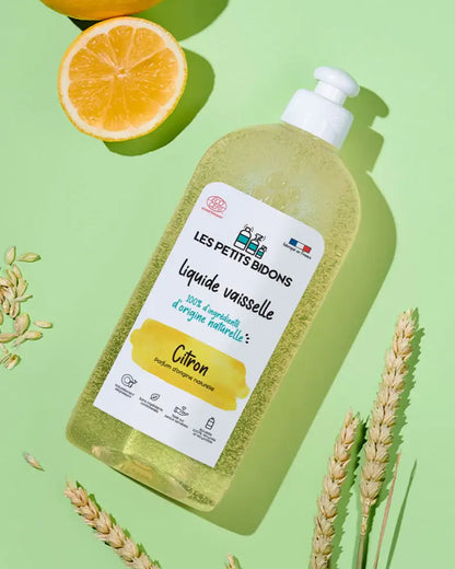 Bouteille claire de liquide vaisselle citron frais 500ml parfum naturel