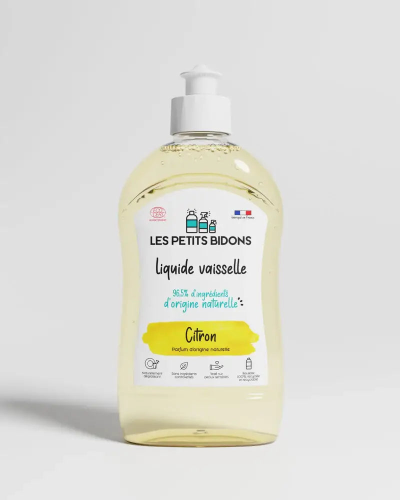 Liquide vaisselle citron frais 500ml au parfum naturel citron