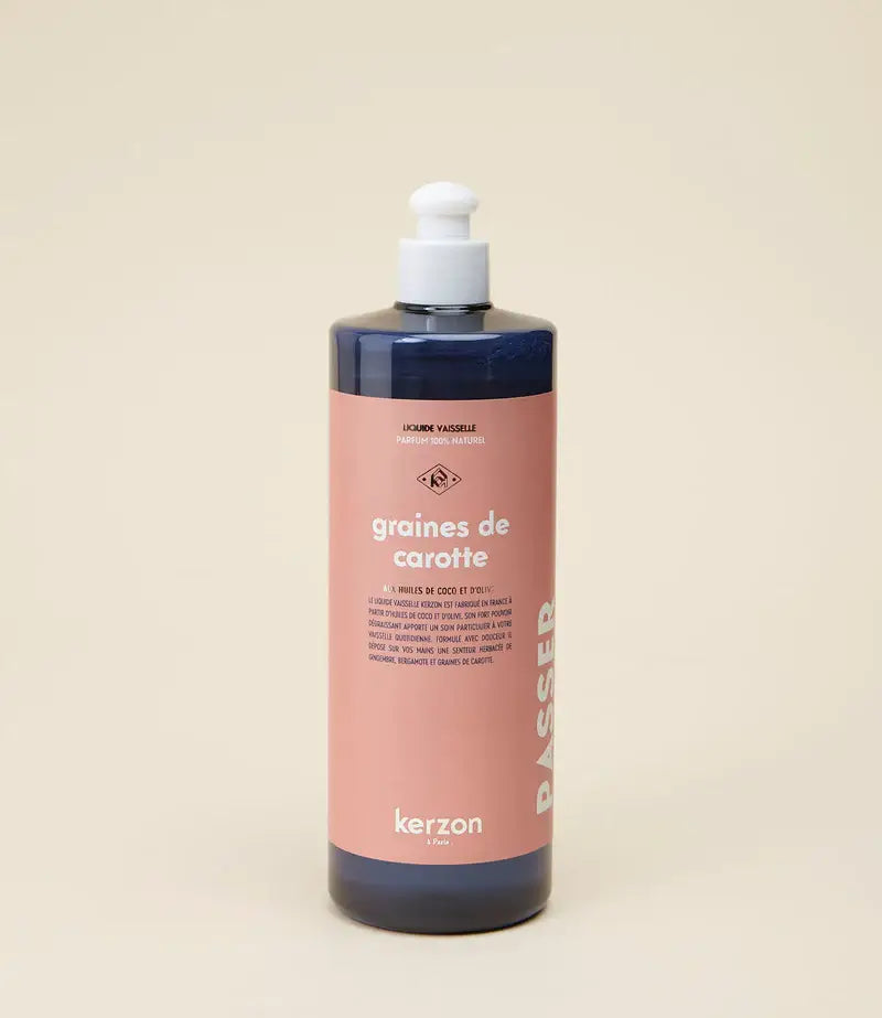 Bouteille liquide vaisselle naturel Kerzon Graines de Carotte 500ml