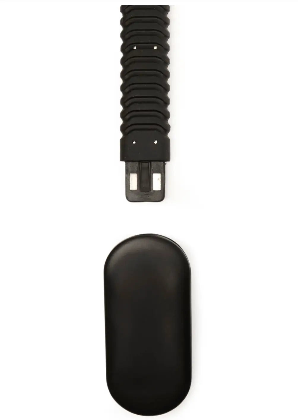 Bracelet de montre en caoutchouc noir texturé pour Liseuse Rechargeable