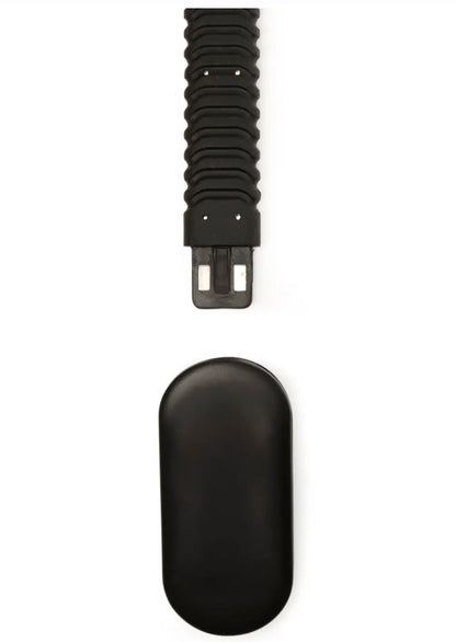Bracelet de montre en caoutchouc noir texturé pour Liseuse Rechargeable