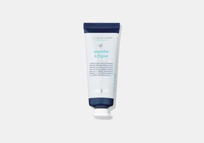 Tube LOccitane lotion mains menthe figue 50ml blanc et bleu marine