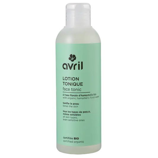 Bouteille de lotion tonique bio certifiée pour ta routine beauté naturelle