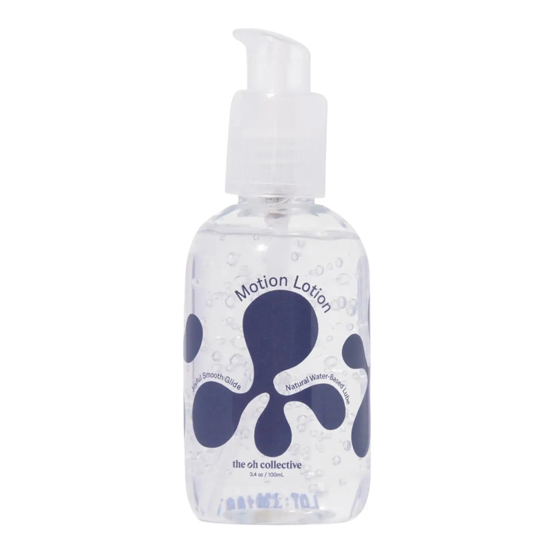Bouteille claire de lubrifiant naturel Motion Lotion, texture légère et sensation naturelle