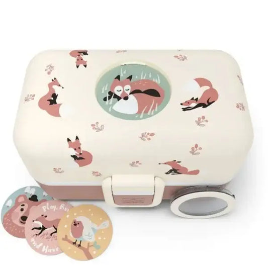 Lunch box enfant rose renard