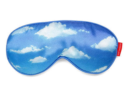 Masque de nuit nuage bleu satin ultra doux pour sommeil réparateur
