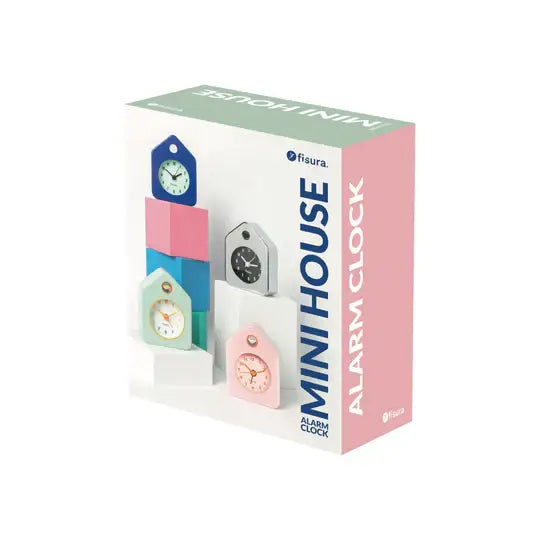 Mini house alarm clock vert