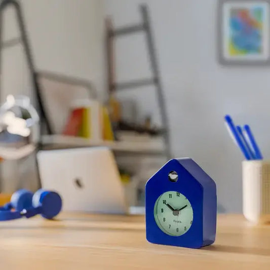 Mini house alarm clock vert