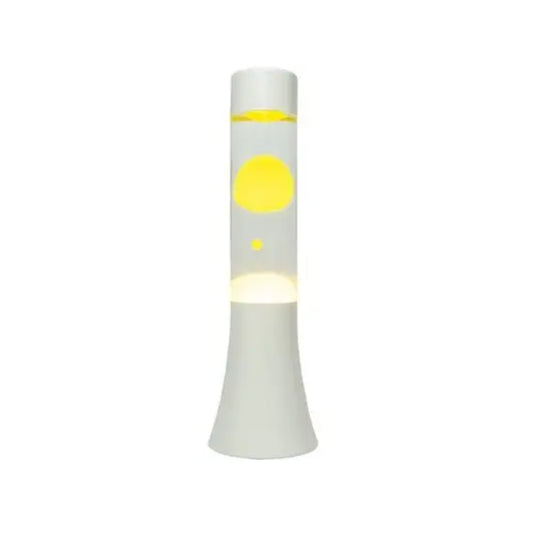Mini lampe lave jaune et blanche