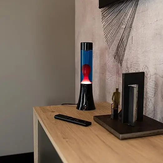 Mini lampe lave rouge et bleu
