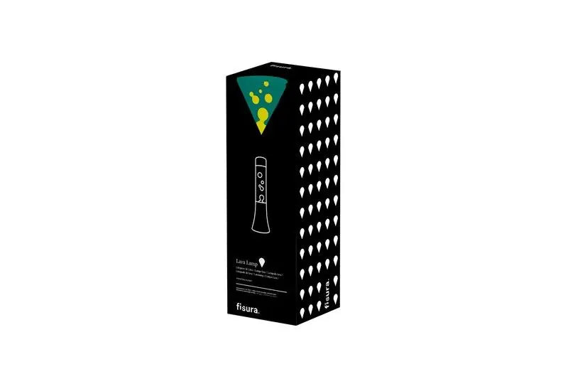 Mini lampe lave verte et jaune avec mouvement fluide, idée cadeau originale