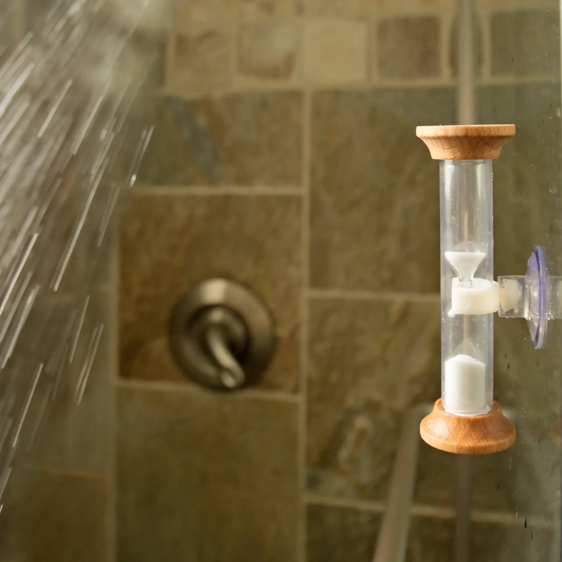 Sablier verre clair 5 min douche, gère mieux consommation d’eau