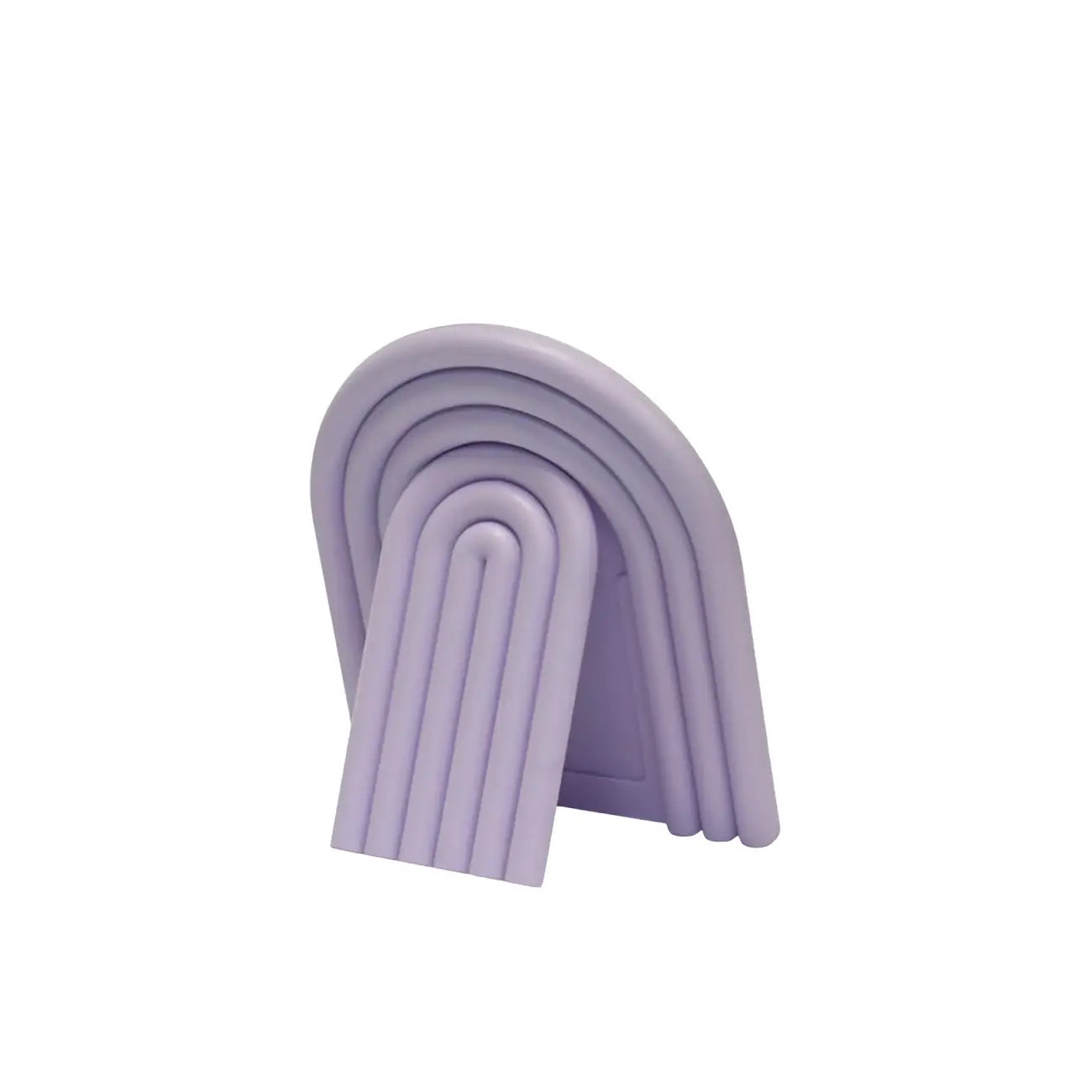 Arche violet Miroir Posé en design malicieux à modernité douce