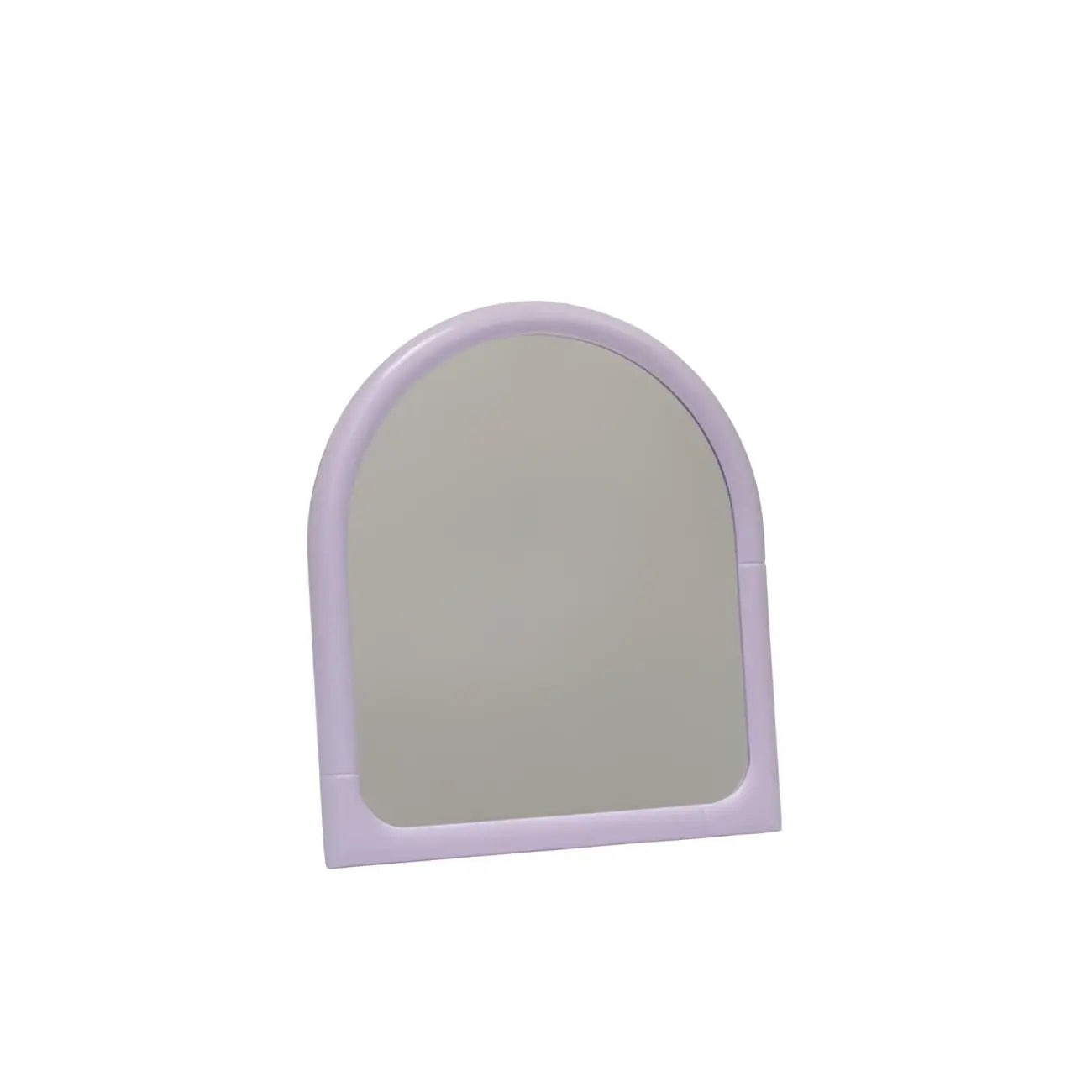 Miroir posé arche violet au design malicieux et modernité douce
