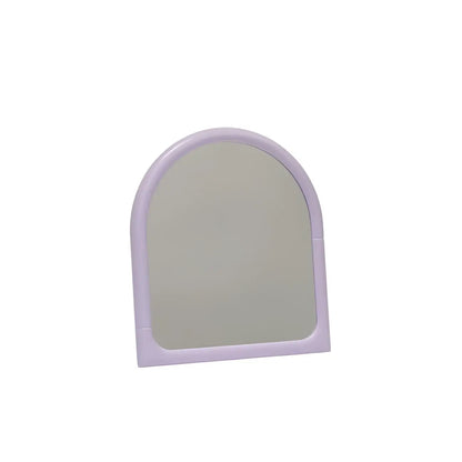 Miroir posé arche violet au design malicieux et modernité douce
