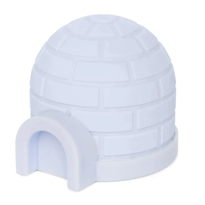 Moule à glaçons igloo en silicone blanc avec formes polaires innovantes