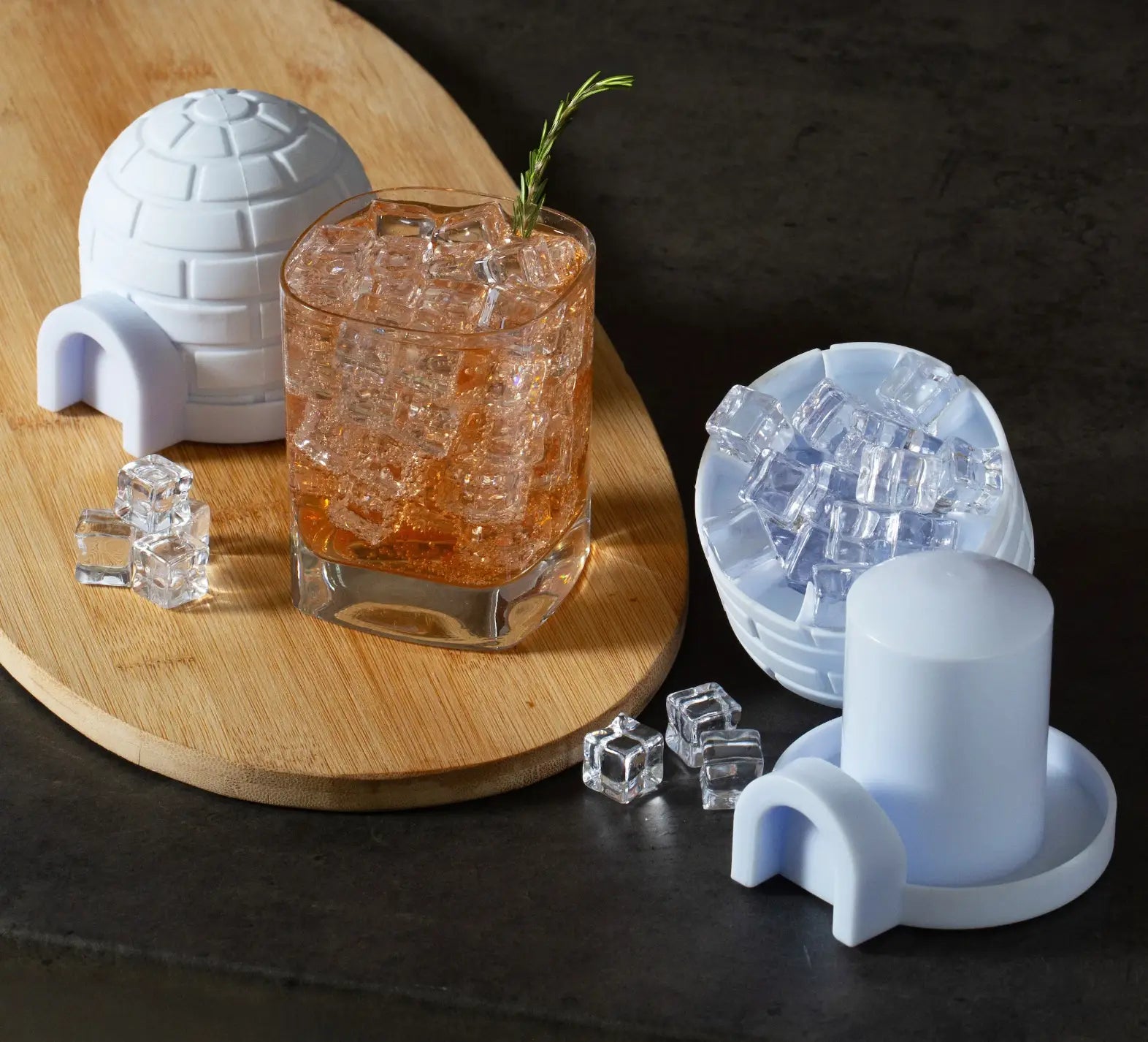 Moule à glaçons igloo blanc en formes polaires innovantes